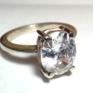Anillo Solitario con zircon Plata 925